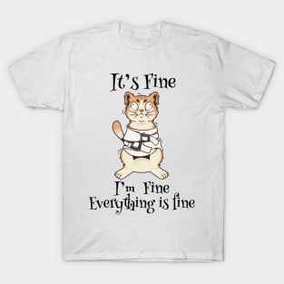 Paws-itively Perfect: Embracing Feline Funnies in a Fine and Fabulous Design T-Shirt